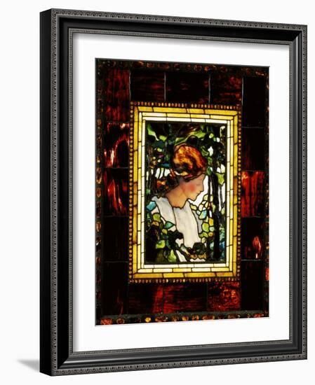 An Important Leaded Glass Portrait Window, Dated Prior 1900-Tiffany Studios-Framed Giclee Print