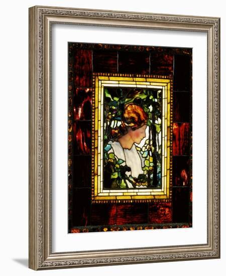 An Important Leaded Glass Portrait Window, Dated Prior 1900-Tiffany Studios-Framed Giclee Print