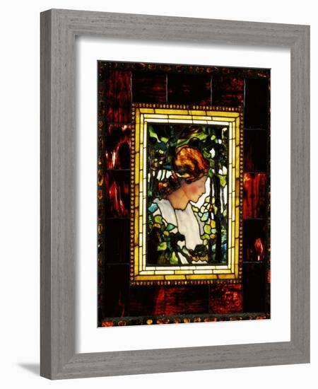 An Important Leaded Glass Portrait Window, Dated Prior 1900-Tiffany Studios-Framed Giclee Print