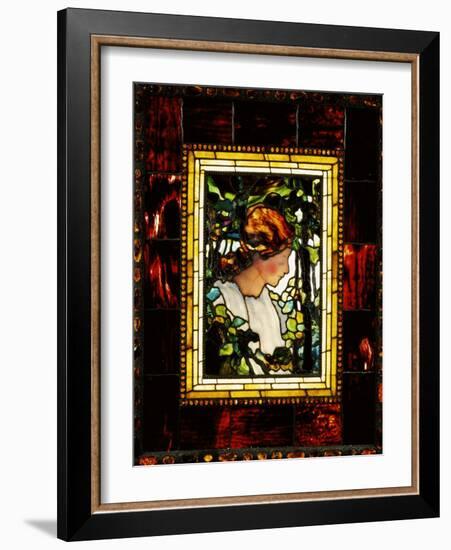 An Important Leaded Glass Portrait Window, Dated Prior 1900-Tiffany Studios-Framed Giclee Print