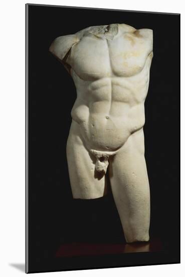 An Important Roman Marble Torso of the Diadumenos of Polykeitos-null-Mounted Giclee Print