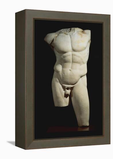 An Important Roman Marble Torso of the Diadumenos of Polykeitos-null-Framed Premier Image Canvas