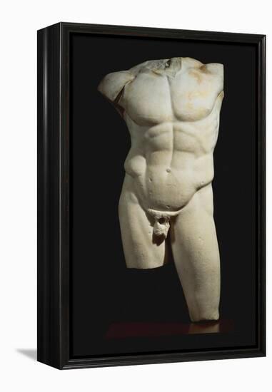 An Important Roman Marble Torso of the Diadumenos of Polykeitos-null-Framed Premier Image Canvas