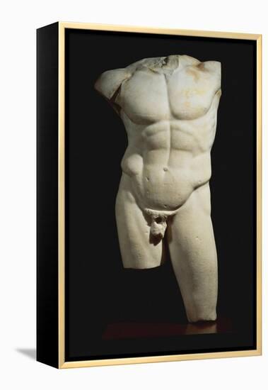 An Important Roman Marble Torso of the Diadumenos of Polykeitos-null-Framed Premier Image Canvas