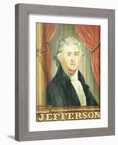 An Important Tavern Sign Depicting Thomas Jefferson and James Madison-Dirk Van Erp-Framed Giclee Print