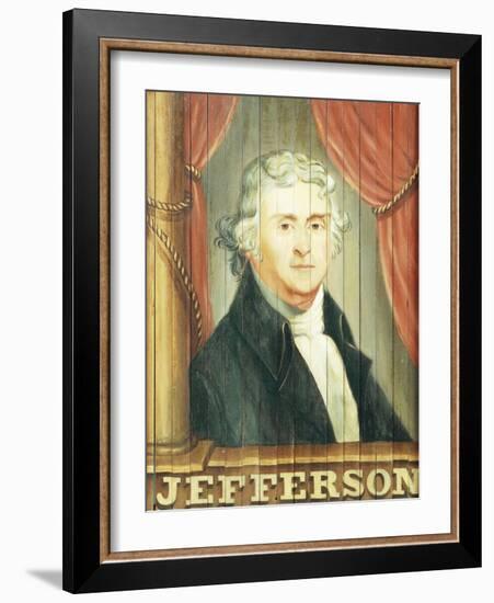 An Important Tavern Sign Depicting Thomas Jefferson and James Madison-Dirk Van Erp-Framed Giclee Print