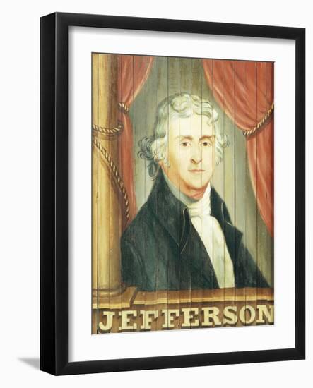 An Important Tavern Sign Depicting Thomas Jefferson and James Madison-Dirk Van Erp-Framed Giclee Print