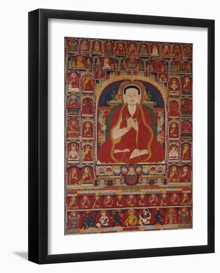 An Important Tibetan Thang.ka Depicting Bkra.Shis.Dpal circa 1300-null-Framed Giclee Print