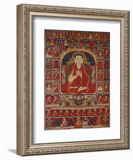 An Important Tibetan Thang.ka Depicting Bkra.Shis.Dpal circa 1300-null-Framed Giclee Print