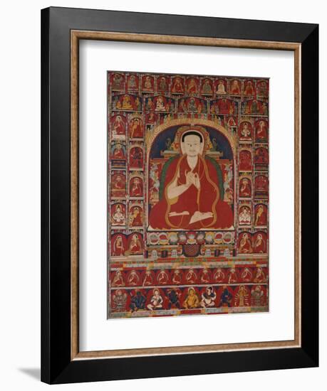 An Important Tibetan Thang.ka Depicting Bkra.Shis.Dpal circa 1300-null-Framed Giclee Print