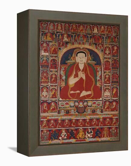 An Important Tibetan Thang.ka Depicting Bkra.Shis.Dpal circa 1300-null-Framed Premier Image Canvas