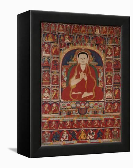 An Important Tibetan Thang.ka Depicting Bkra.Shis.Dpal circa 1300-null-Framed Premier Image Canvas