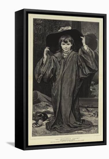 An Impromptu Toilet-James Sant-Framed Premier Image Canvas