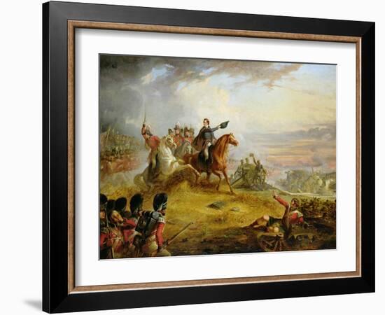 An Incident at the Battle of Waterloo in 1815-Thomas Jones Barker-Framed Giclee Print