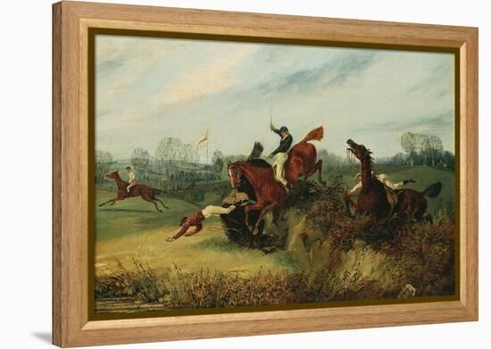 An Incident in the Lucas Winter Meeting-Henry Thomas Alken-Framed Premier Image Canvas