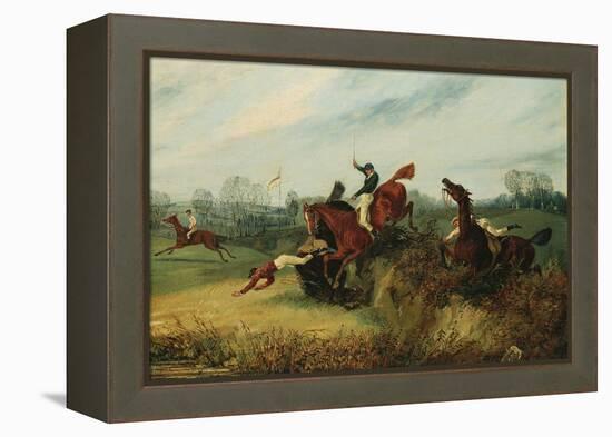 An Incident in the Lucas Winter Meeting-Henry Thomas Alken-Framed Premier Image Canvas