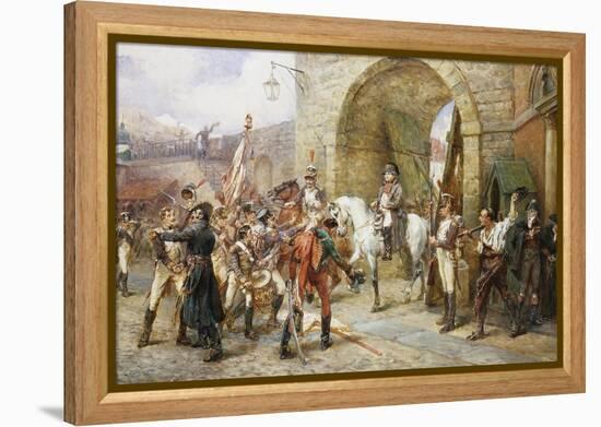 An Incident in the Peninsular War-Robert Alexander Hillingford-Framed Premier Image Canvas