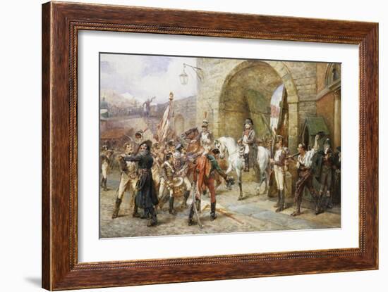 An Incident in the Peninsular War-Robert Alexander Hillingford-Framed Giclee Print