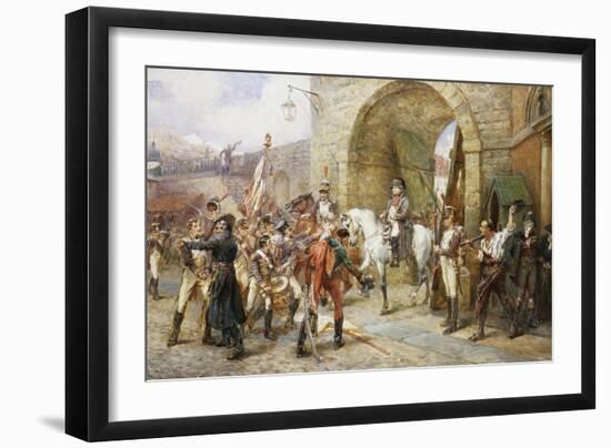 An Incident in the Peninsular War-Robert Alexander Hillingford-Framed Giclee Print