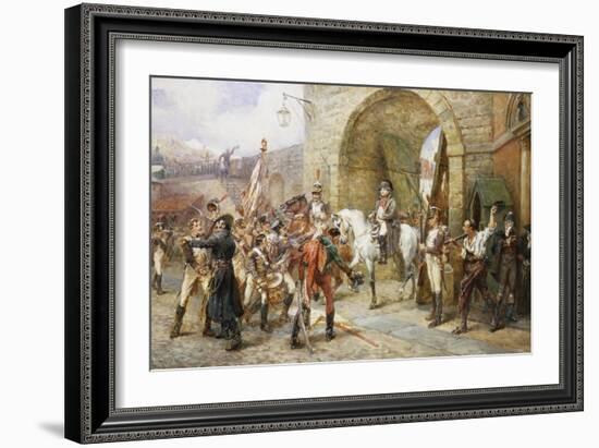 An Incident in the Peninsular War-Robert Alexander Hillingford-Framed Giclee Print