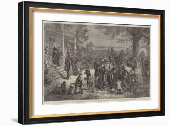 An Incident of General Sherman's March Through Georgia-Thomas Nast-Framed Giclee Print