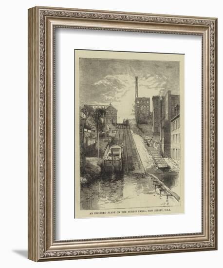 An Inclined Plane on the Morris Canal, New Jersey, USA-null-Framed Giclee Print