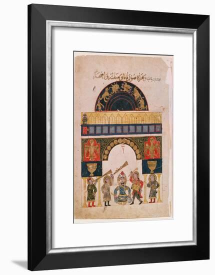 An Indian Astrological Chart Depicting Signs of the Eastern Zodiac, 19th Century, (Literary Text)-null-Framed Giclee Print