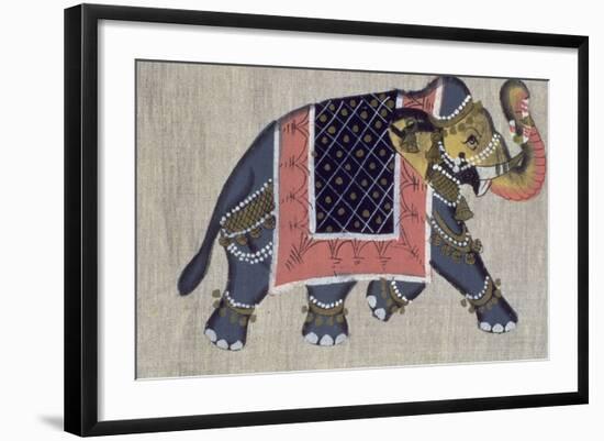 An Indian Elephant, Indian-null-Framed Giclee Print