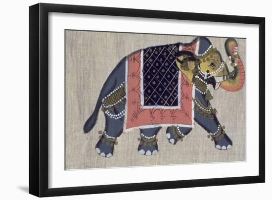 An Indian Elephant, Indian-null-Framed Giclee Print