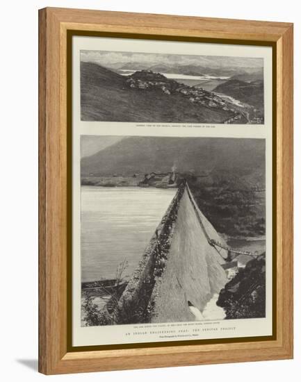 An Indian Engineering Feat, the Periyar Project-null-Framed Premier Image Canvas