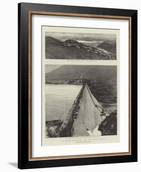 An Indian Engineering Feat, the Periyar Project-null-Framed Giclee Print