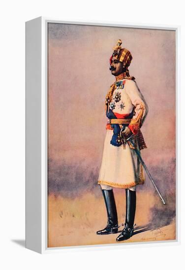 'An Indian Maharaja', 1913-AC Lovett-Framed Premier Image Canvas
