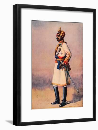 'An Indian Maharaja', 1913-AC Lovett-Framed Giclee Print