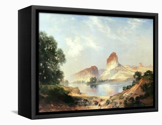 An Indian Paradise-Thomas Moran-Framed Stretched Canvas