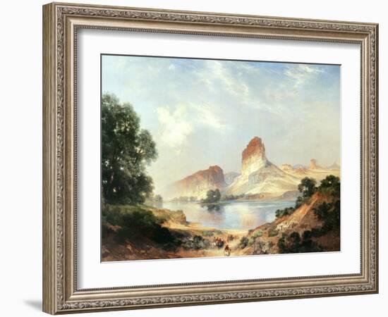 An Indian Paradise-Thomas Moran-Framed Art Print