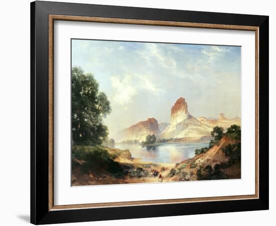 An Indian Paradise-Thomas Moran-Framed Art Print