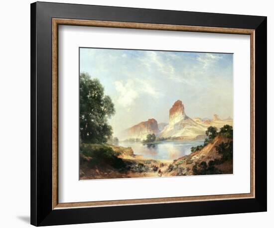 An Indian Paradise-Thomas Moran-Framed Art Print