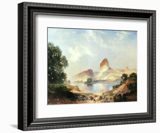 An Indian Paradise-Thomas Moran-Framed Art Print