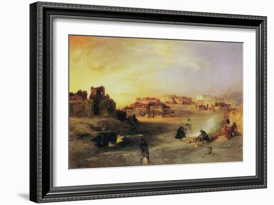 An Indian Pueblo, 1905-Thomas Moran-Framed Giclee Print