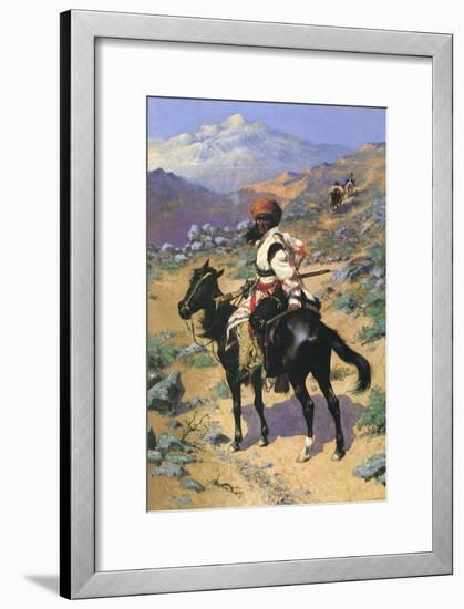 An Indian Trapper, 1889-Frederic Sackrider Remington-Framed Giclee Print