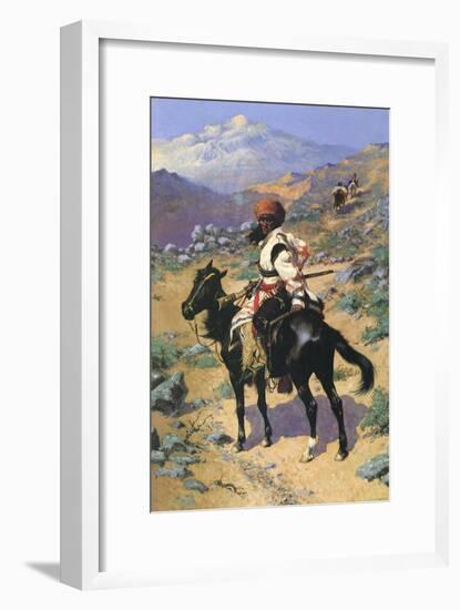 An Indian Trapper, 1889-Frederic Sackrider Remington-Framed Giclee Print