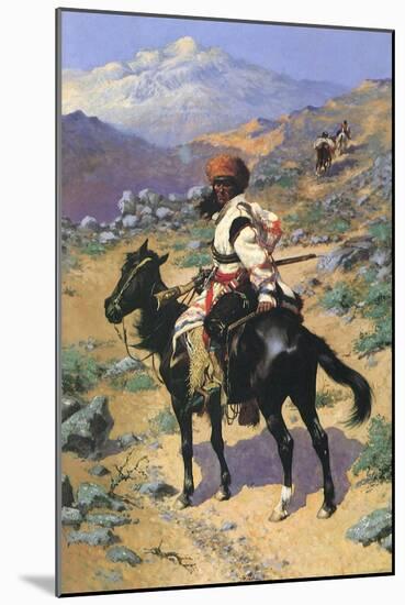An Indian Trapper, 1889-Frederic Sackrider Remington-Mounted Giclee Print