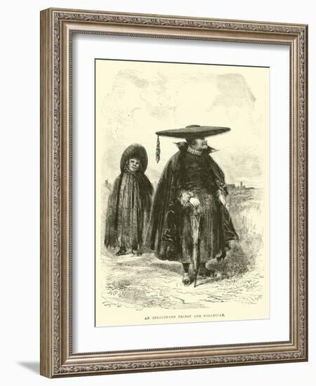 An Indigenous Priest and Collegian-Édouard Riou-Framed Giclee Print