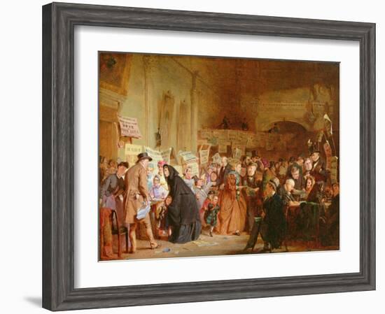 An Infant Orphan Election at the London Tavern, 1865-George Elgar Hicks-Framed Giclee Print