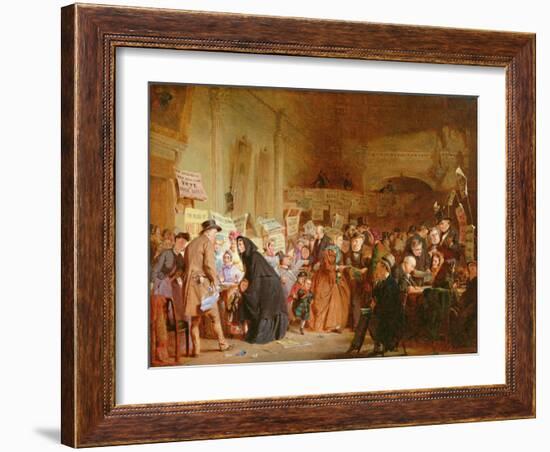 An Infant Orphan Election at the London Tavern, 1865-George Elgar Hicks-Framed Giclee Print