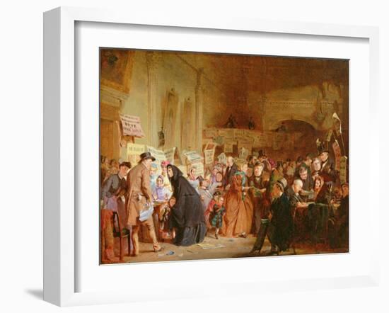 An Infant Orphan Election at the London Tavern, 1865-George Elgar Hicks-Framed Giclee Print