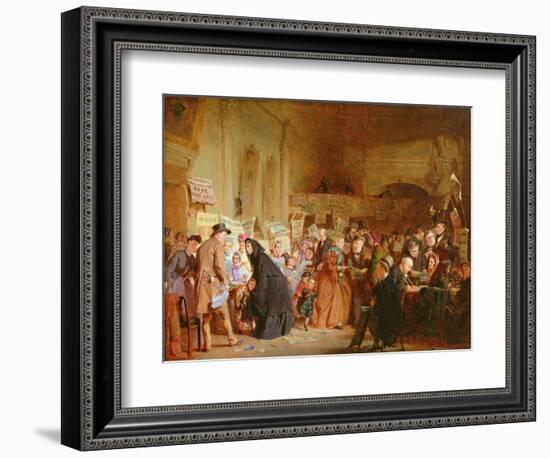 An Infant Orphan Election at the London Tavern, 1865-George Elgar Hicks-Framed Giclee Print