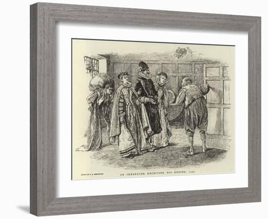 An Innkeeper Receiving His Guests, 1595-Claude Shepperson-Framed Giclee Print