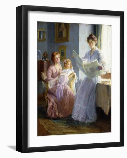 An Interesting Story-Francis Coates Jones-Framed Giclee Print