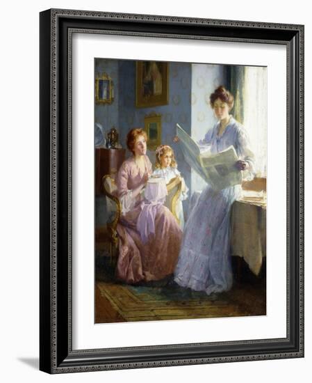 An Interesting Story-Francis Coates Jones-Framed Giclee Print